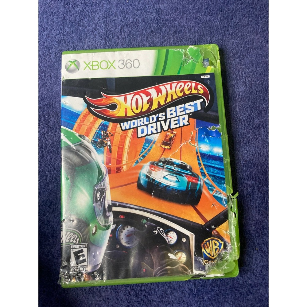 Hot Wheels: World's Best Driver Xbox 360 2013 Disc Case and Manual Tested